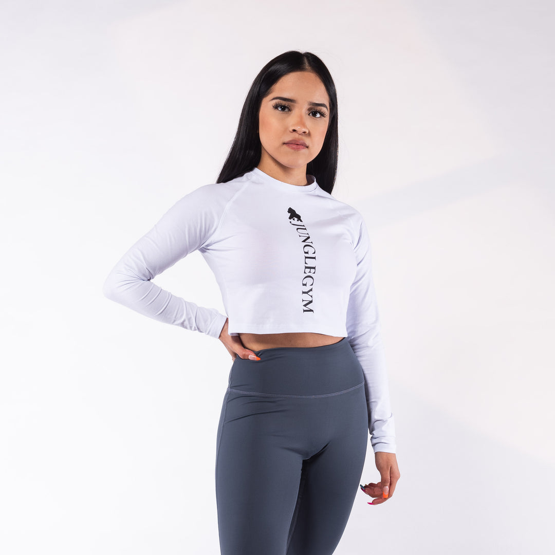 Long Sleeve Crop Top Training T-shirts