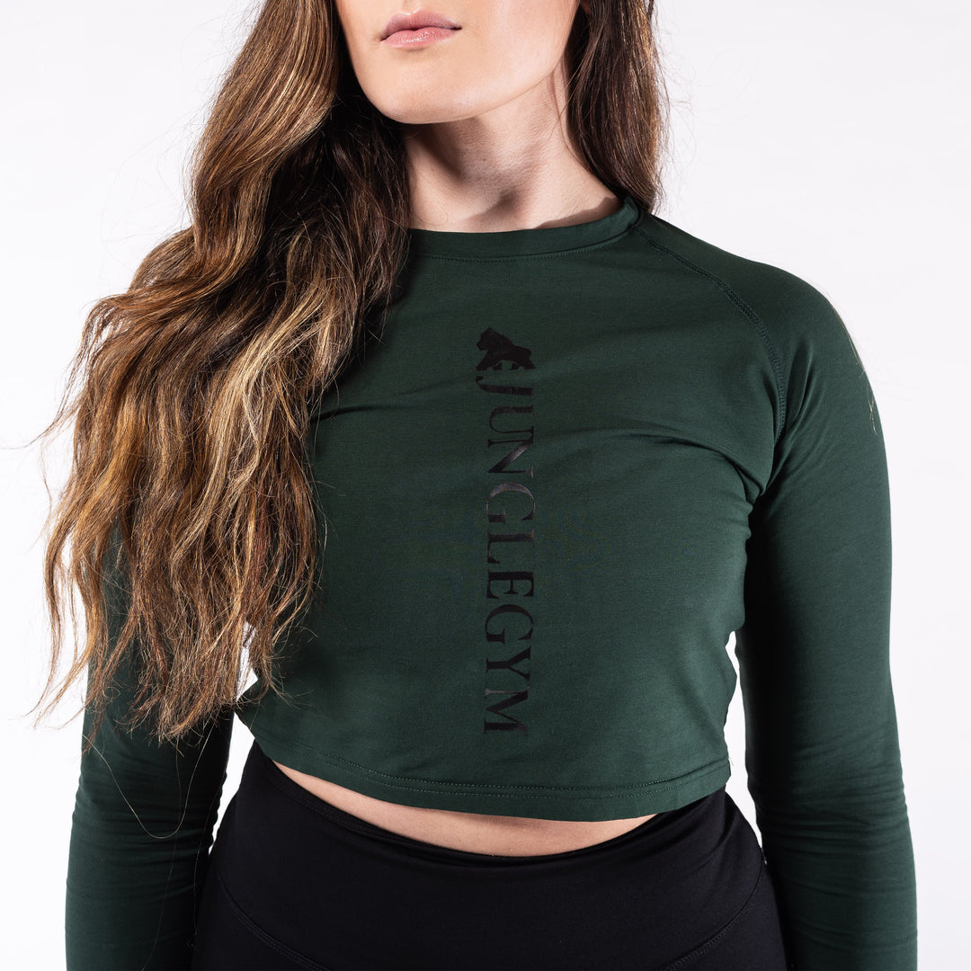 Long Sleeve Crop Top Training T-shirts