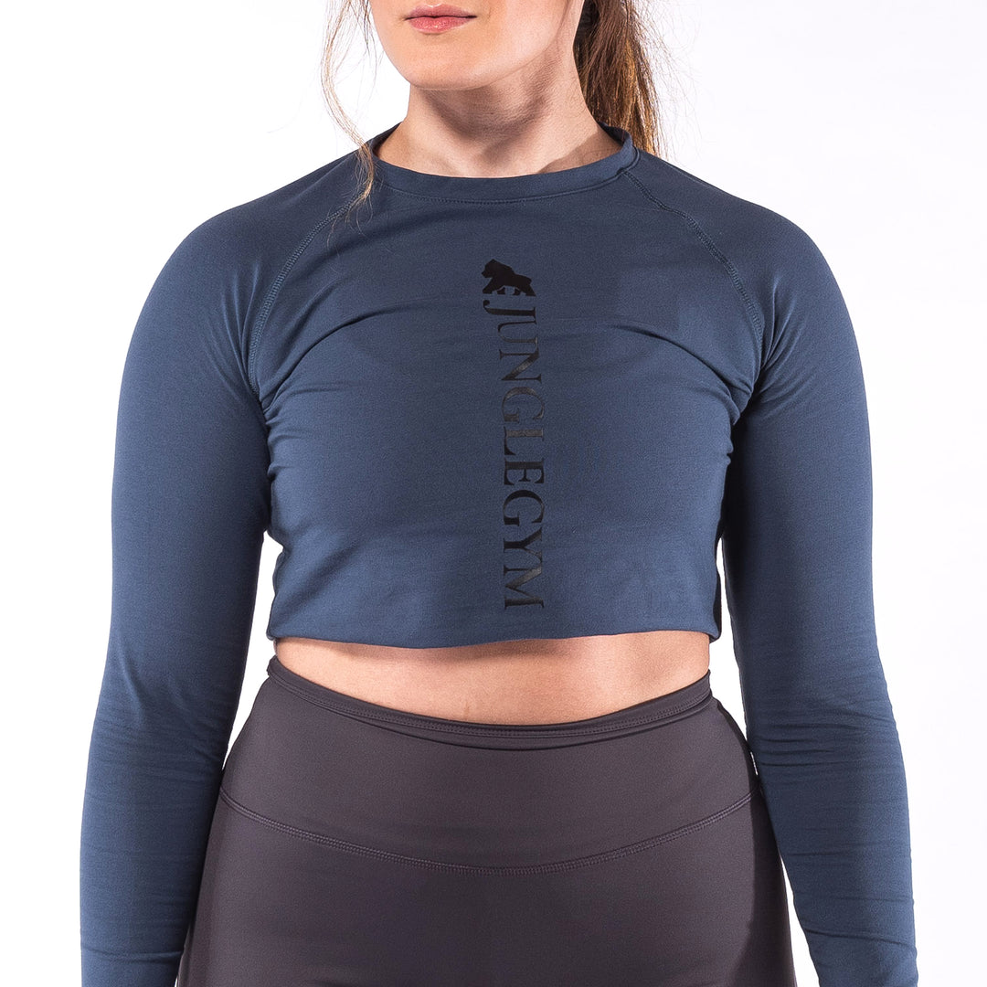 Long Sleeve Crop Top Training T-shirts