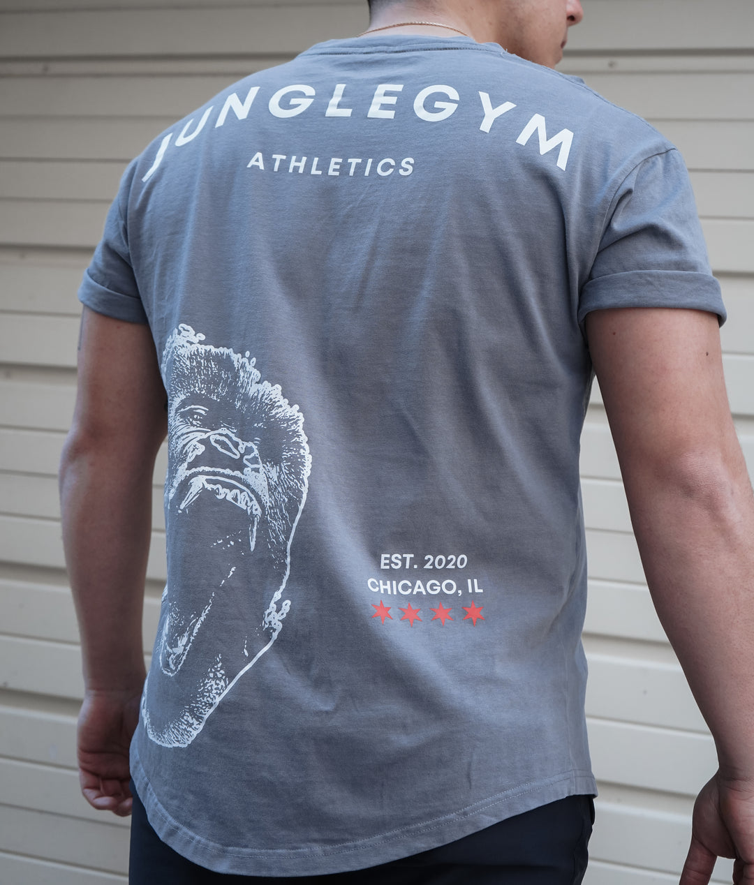 Premium Oversized T-Shirt - Smokey Gray (Angry Ape)