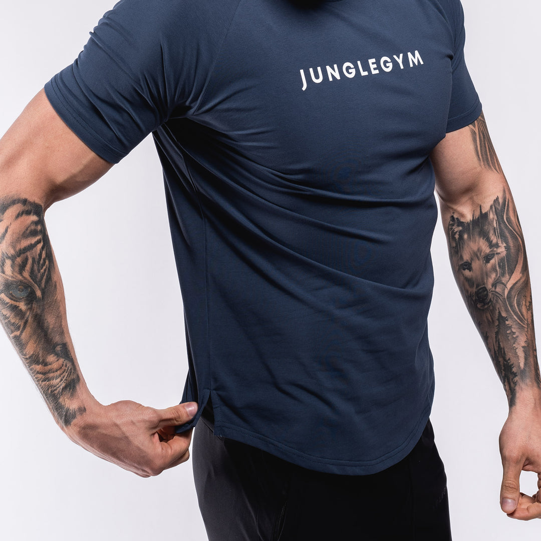 Performance Scooped T-Shirt - Aegean Blue