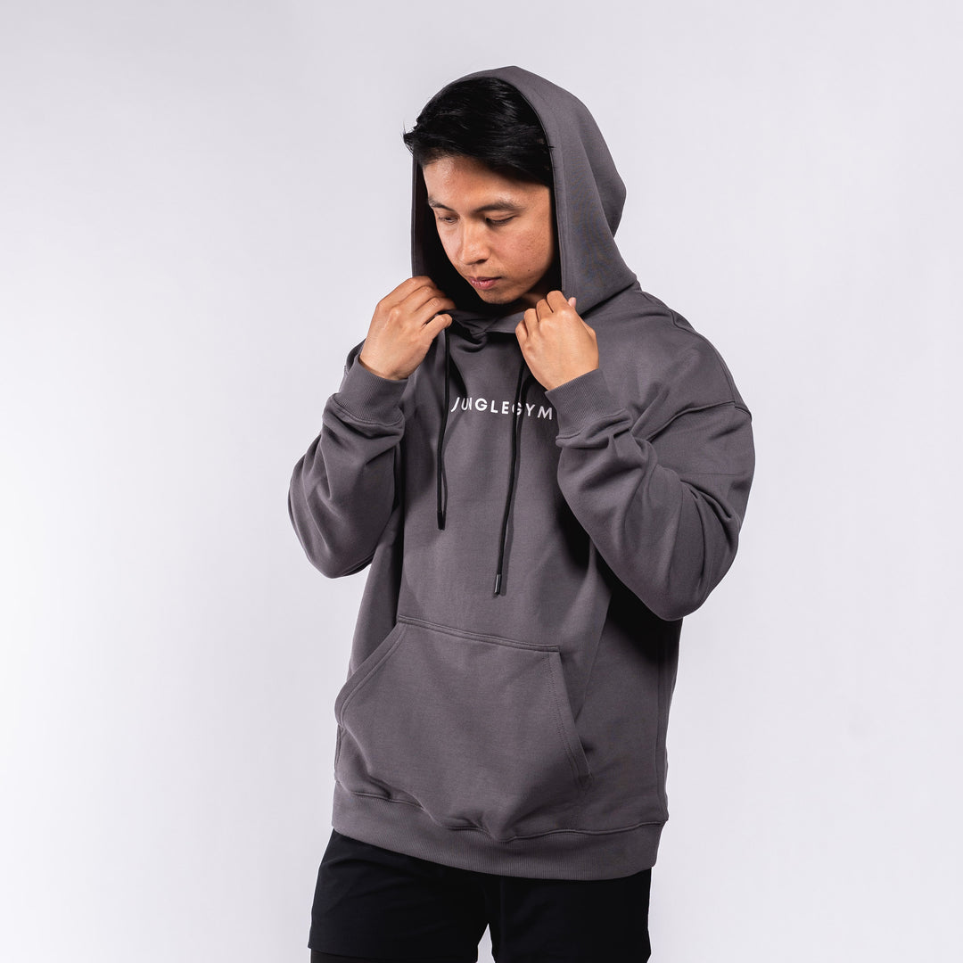 Oversized Pullover Hoodie - Dim (Warm) Gray