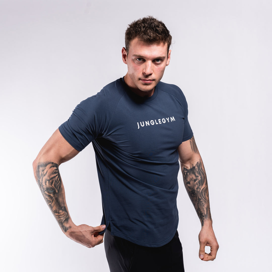 Performance Scooped T-Shirt - Aegean Blue