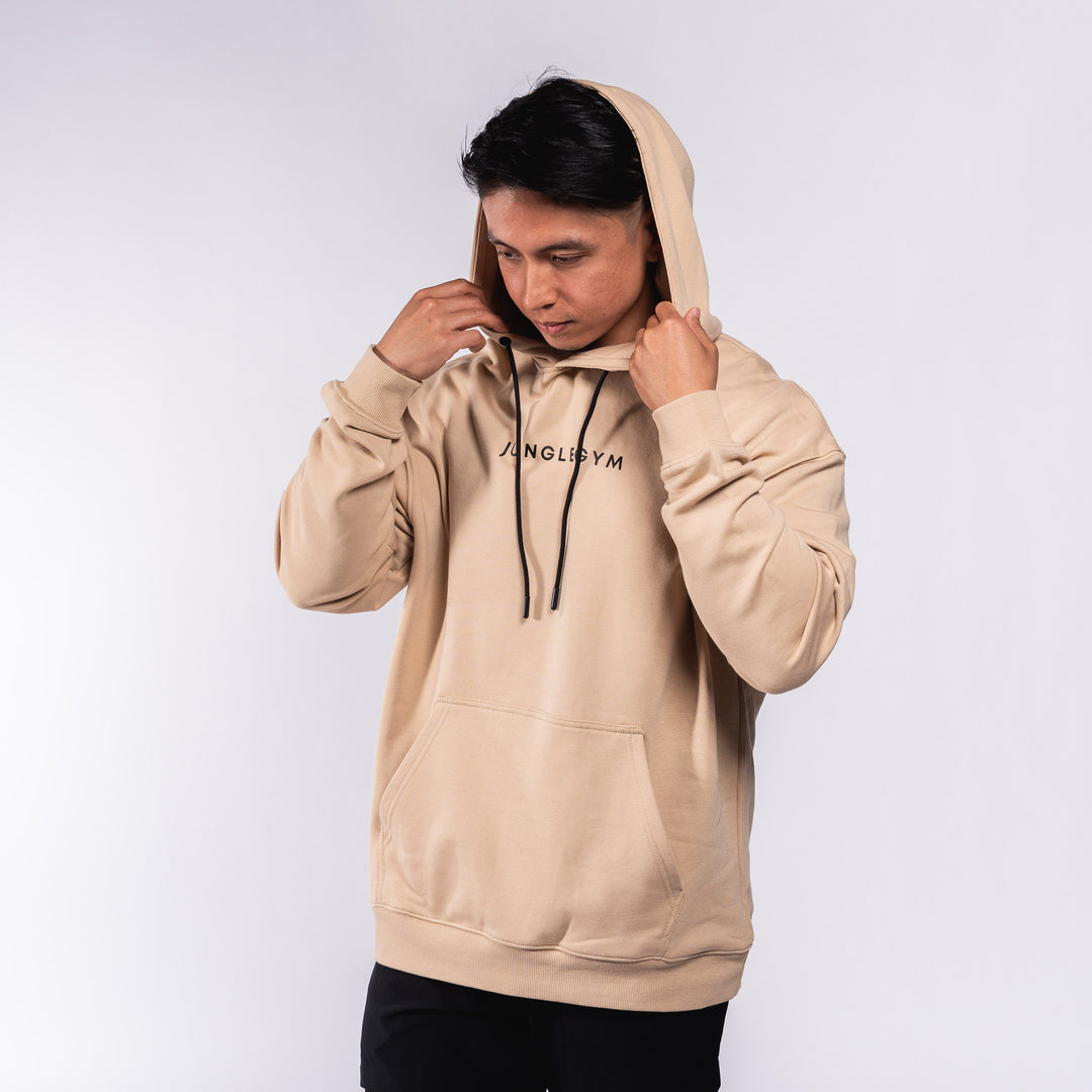 Oversized Pullover Hoodie - Tan