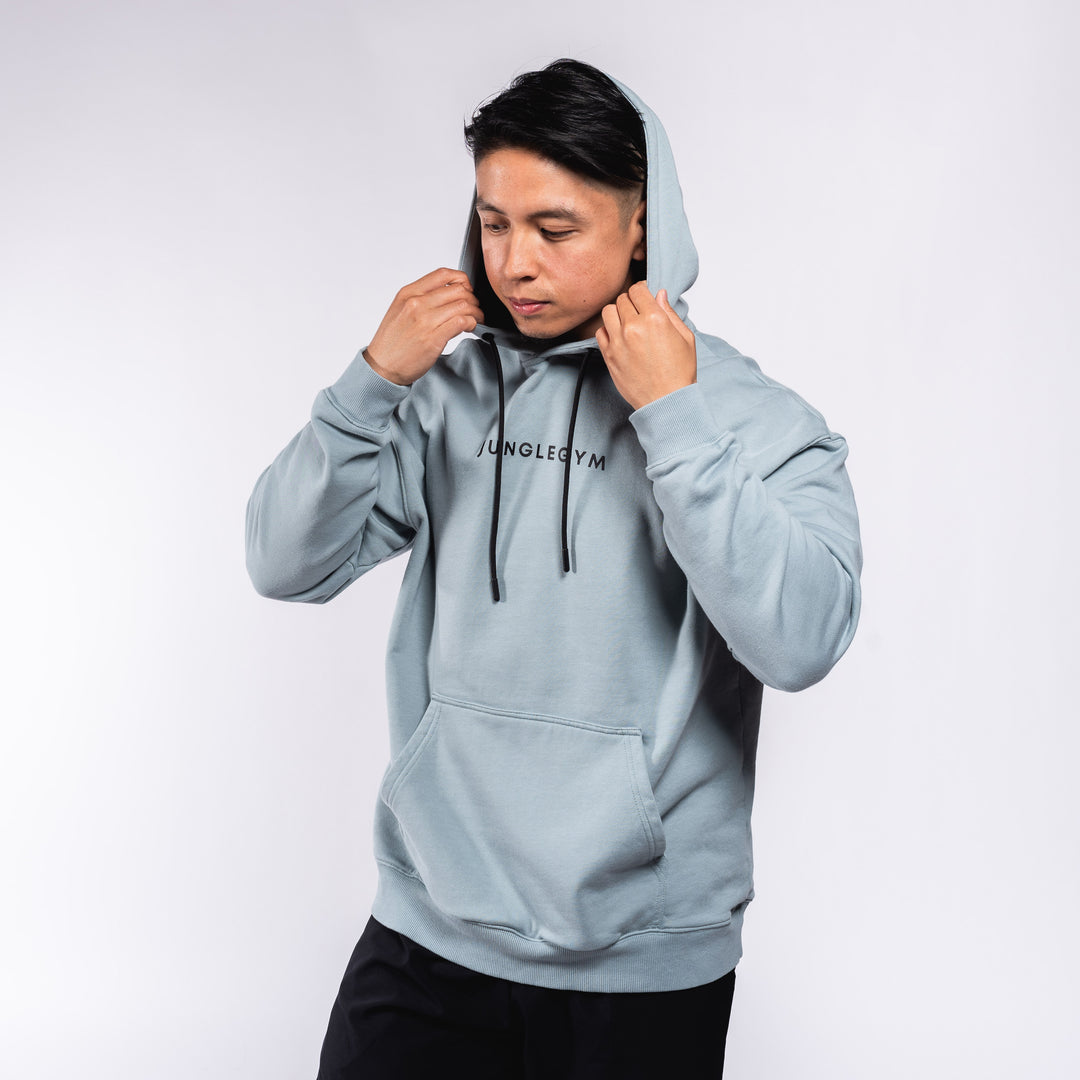 Oversized Pullover Hoodie - Sky Blue