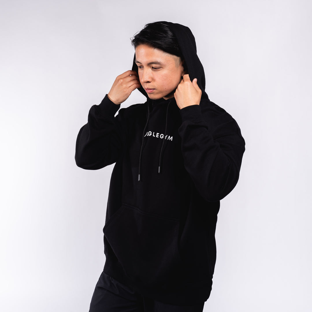 Oversized Pullover Hoodie - Black