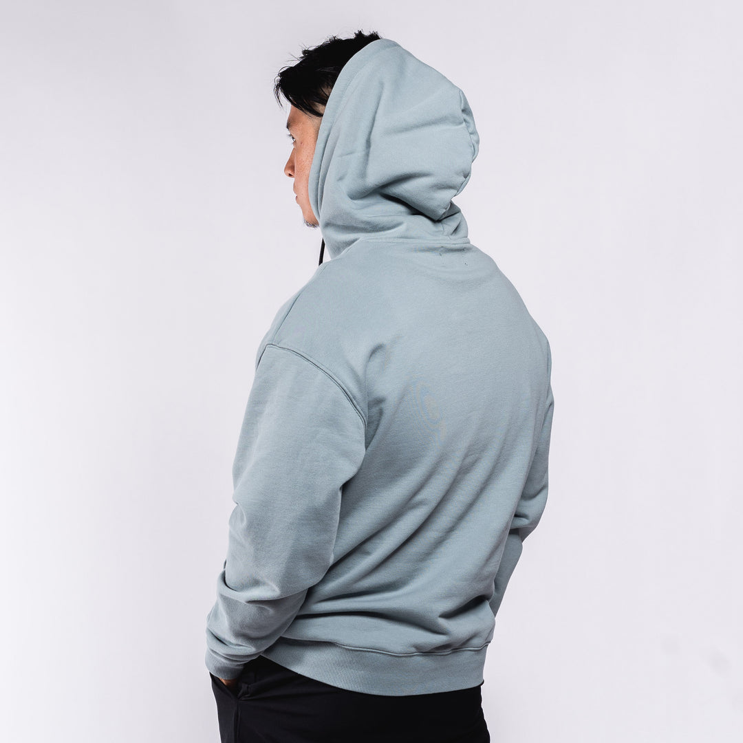 Oversized Pullover Hoodie - Sky Blue