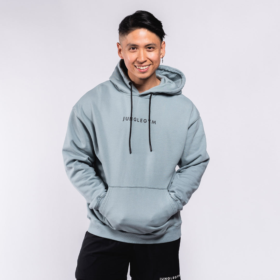 Oversized Pullover Hoodie - Sky Blue