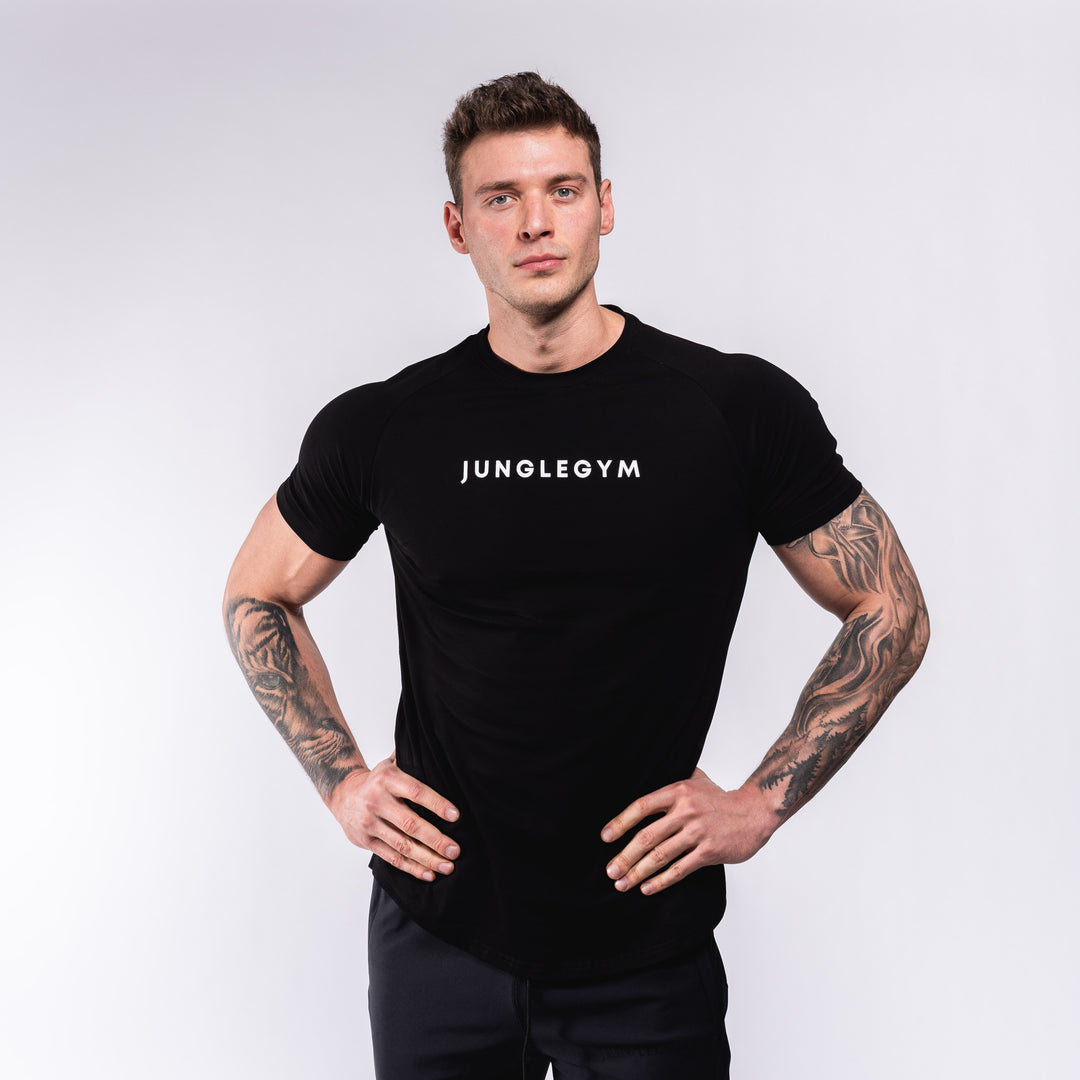 Performance Scooped T-Shirt - Black