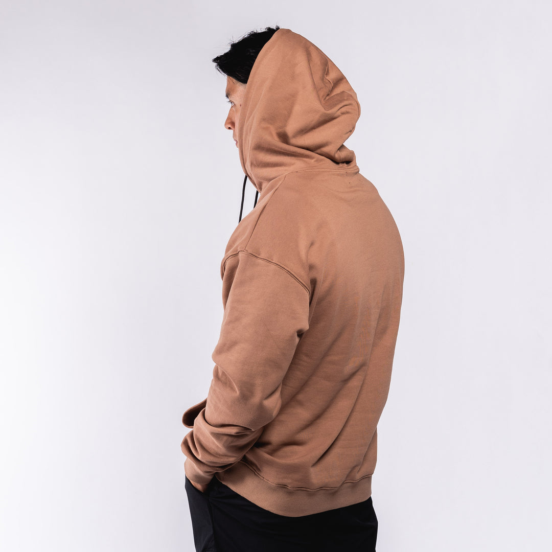 Oversized Pullover Hoodie - Caramel