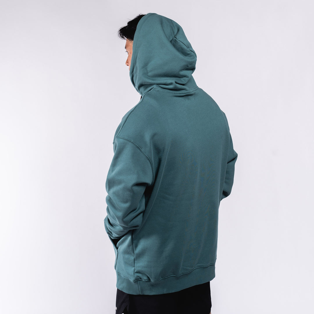 Oversized Pullover Hoodie - Jungle Green