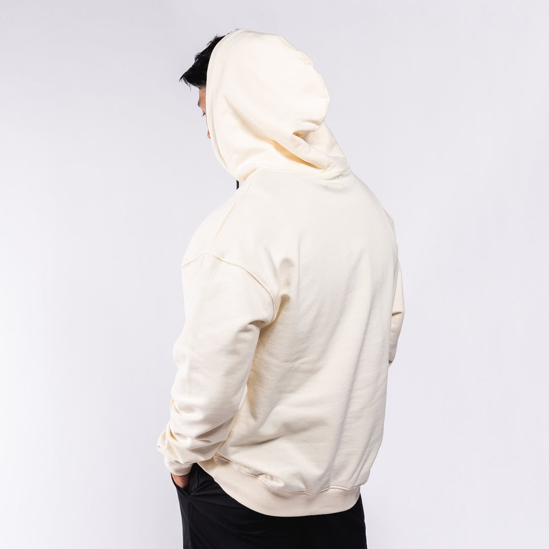 Oversized Pullover Hoodie - Cream