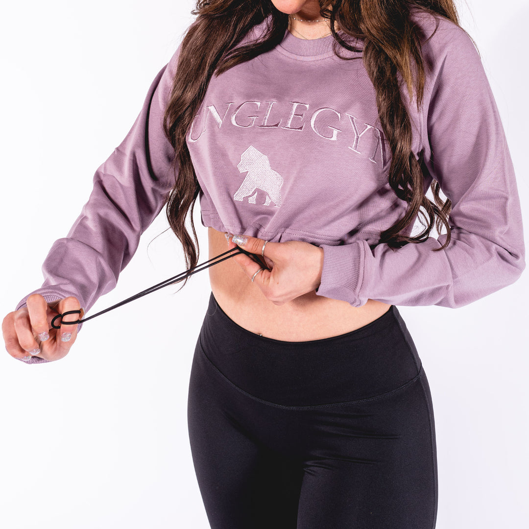 Crop-top Crewneck Sweaters