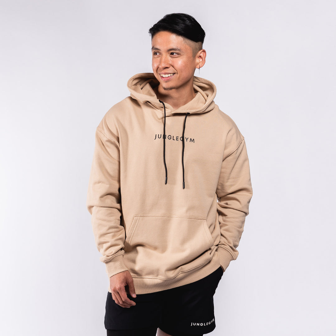 Oversized Pullover Hoodie - Tan