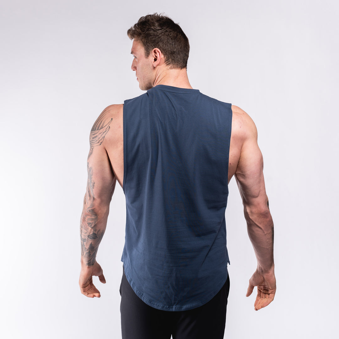 Performance Scooped Cutoff - Aegean Blue