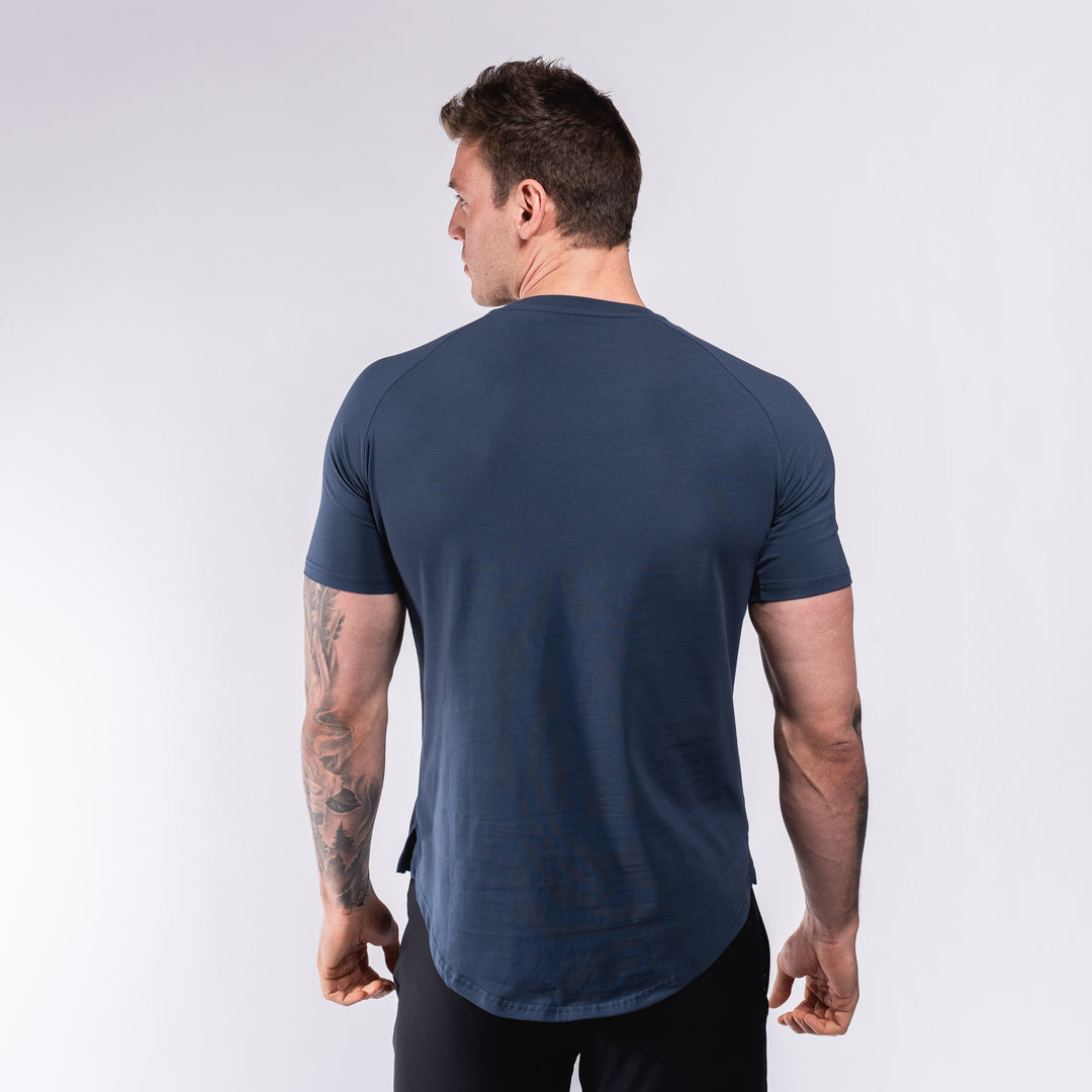 Performance Scooped T-Shirt - Aegean Blue