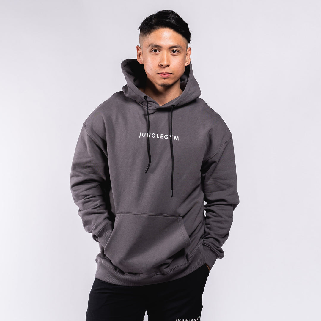 Oversized Pullover Hoodie - Dim (Warm) Gray